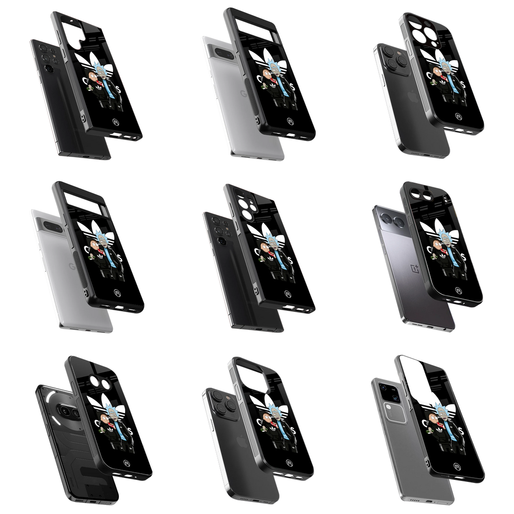 Durable Glass Back Mobile Case for iPhone, Samsung, OnePlus, Google Pixel, Redmi, Vivo, Oppo