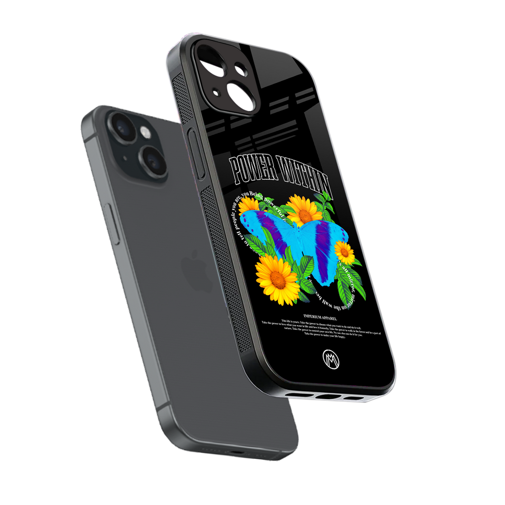 power within back phone cover | glass case for iphone 13 mini