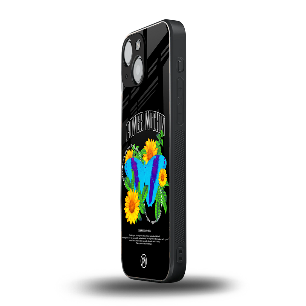power within back phone cover | glass case for iphone 13 mini