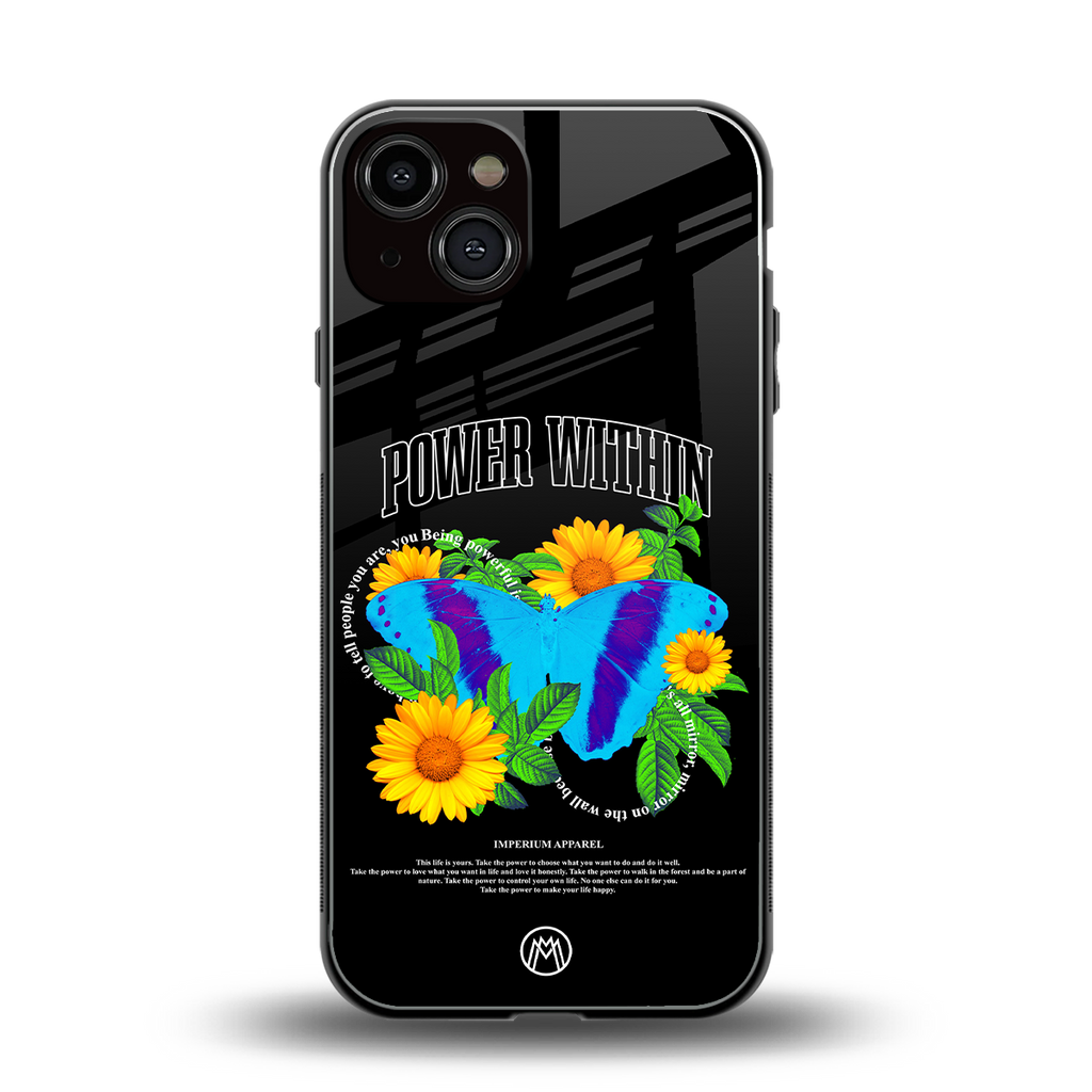 power within back phone cover | glass case for iphone 13