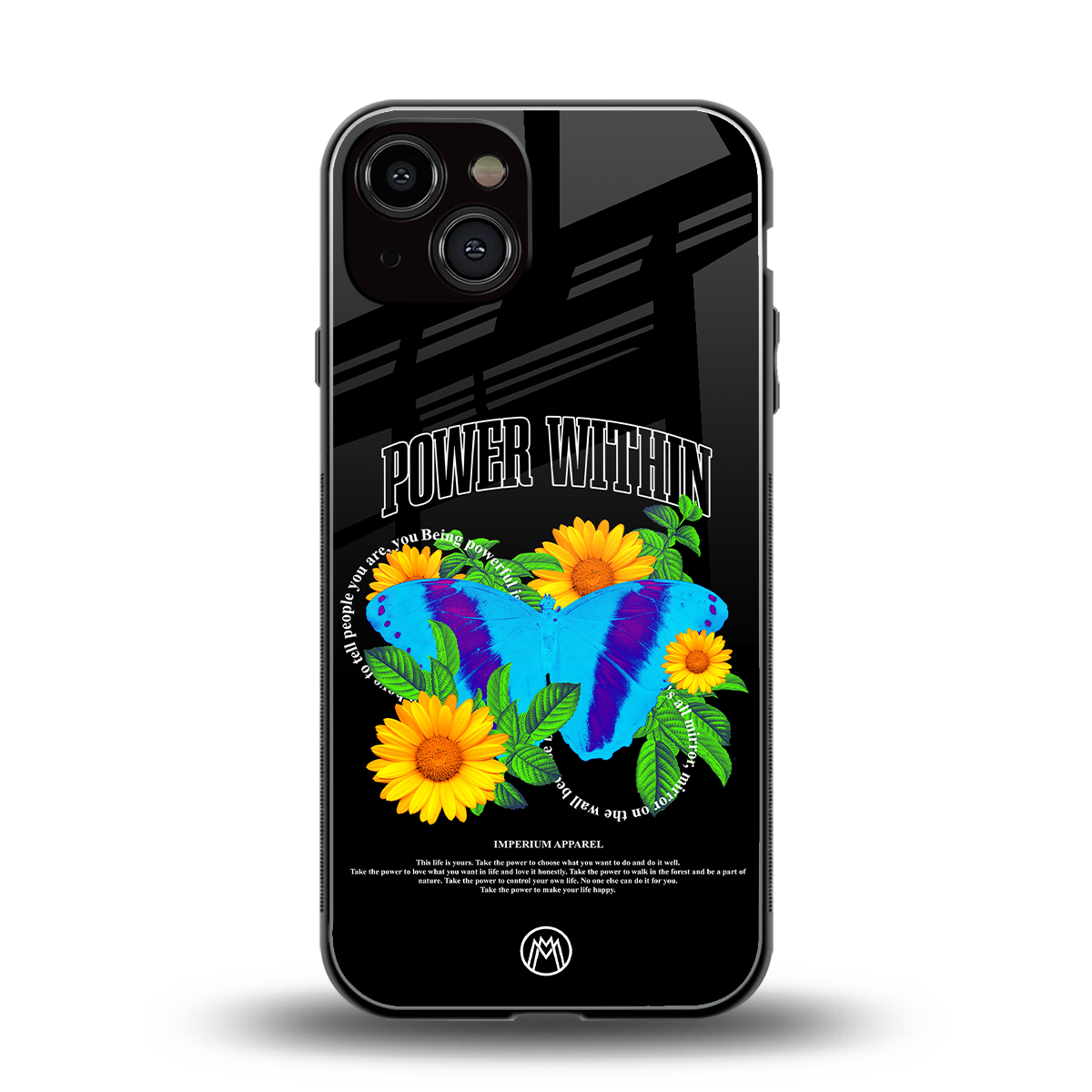 power within back phone cover | glass case for iphone 13