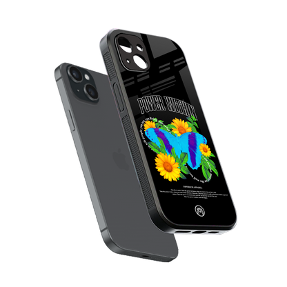 power within back phone cover | glass case for iphone 14 plus