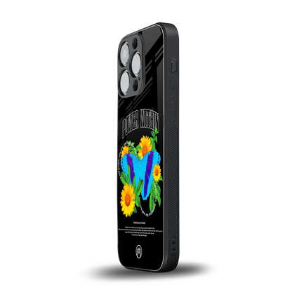 power within back phone cover | glass case for iphone 15 pro