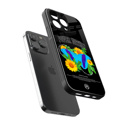 power within back phone cover | glass case for iphone 14 pro