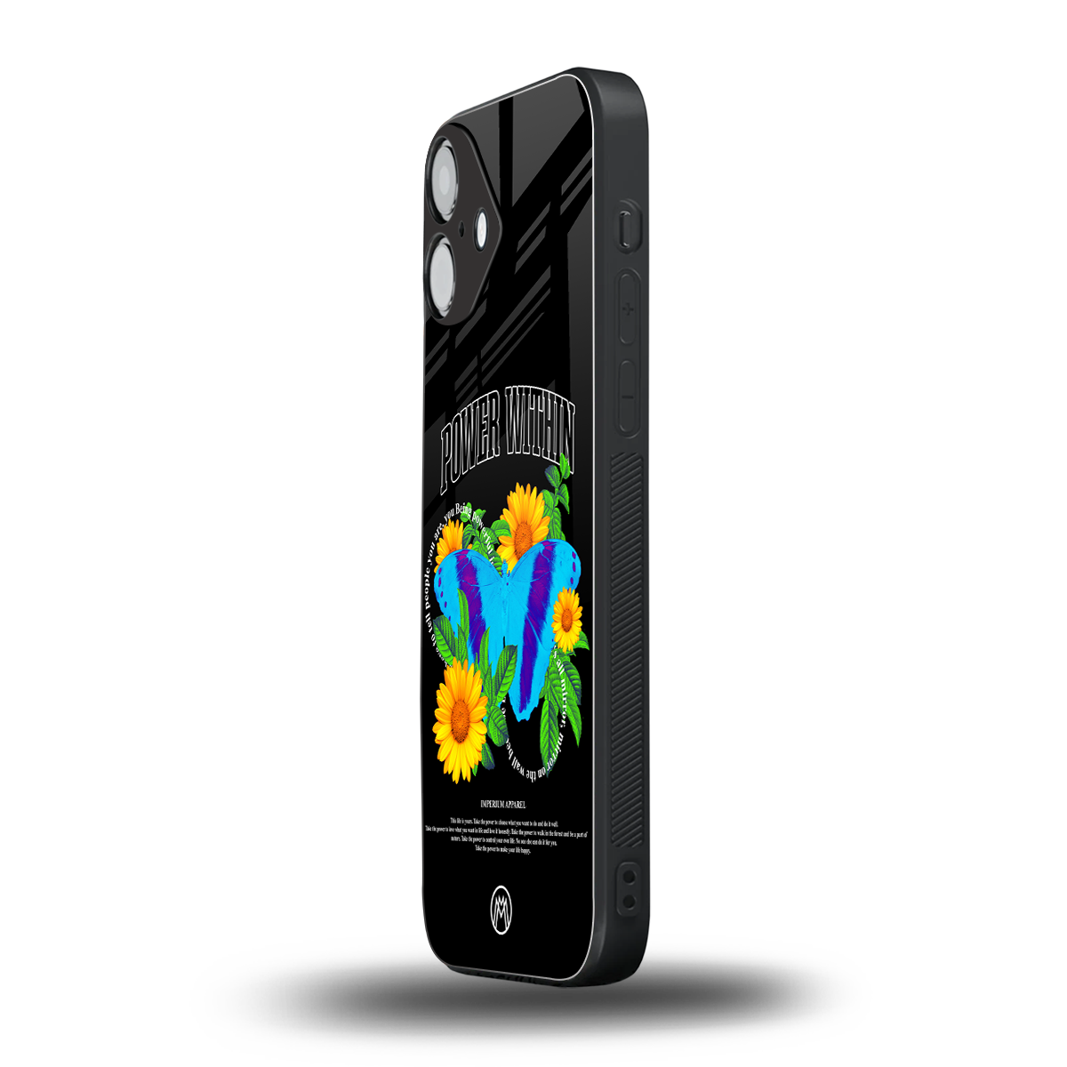 power within back phone cover | glass case for iphone 16 plus