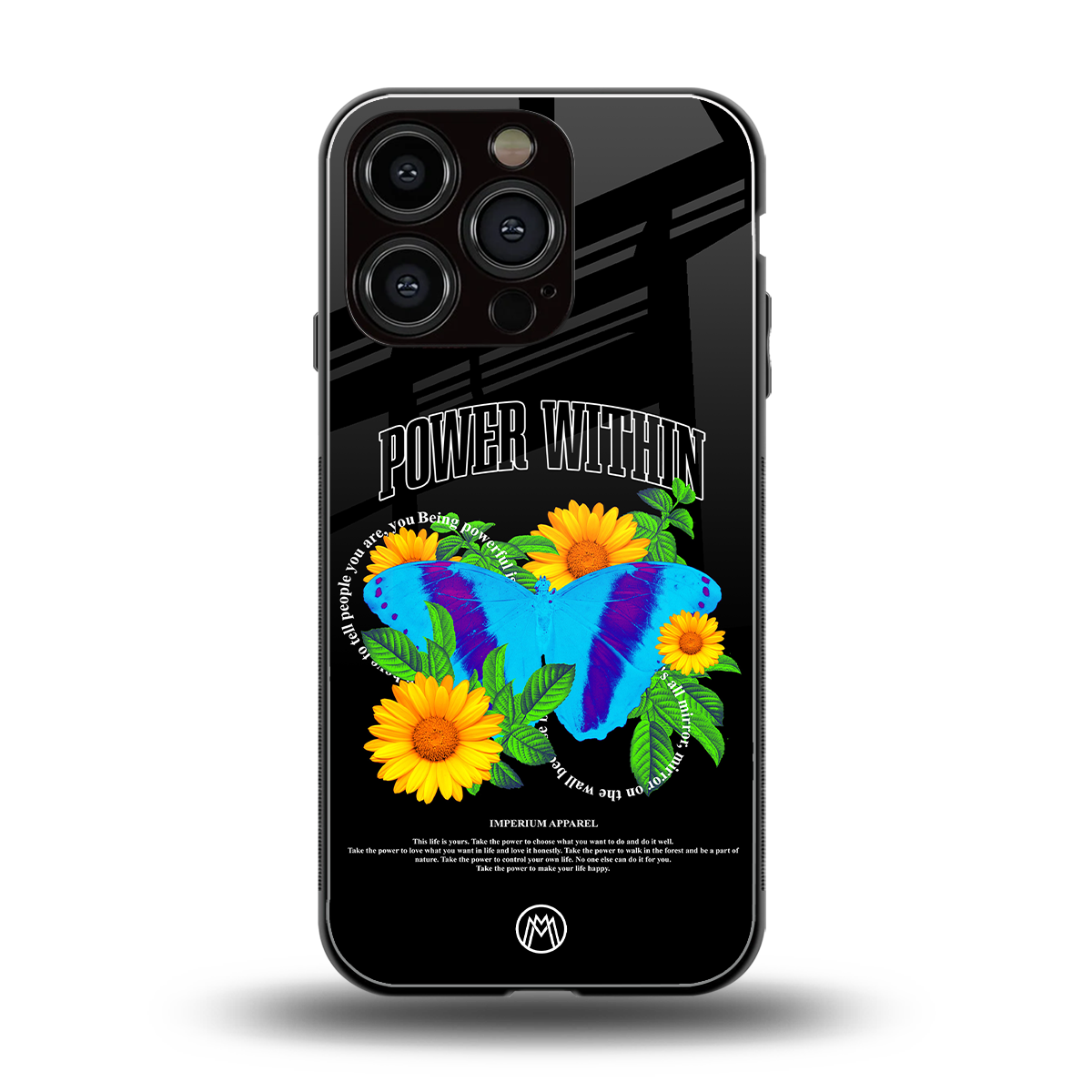 power within back phone cover | glass case for iphone 16 pro