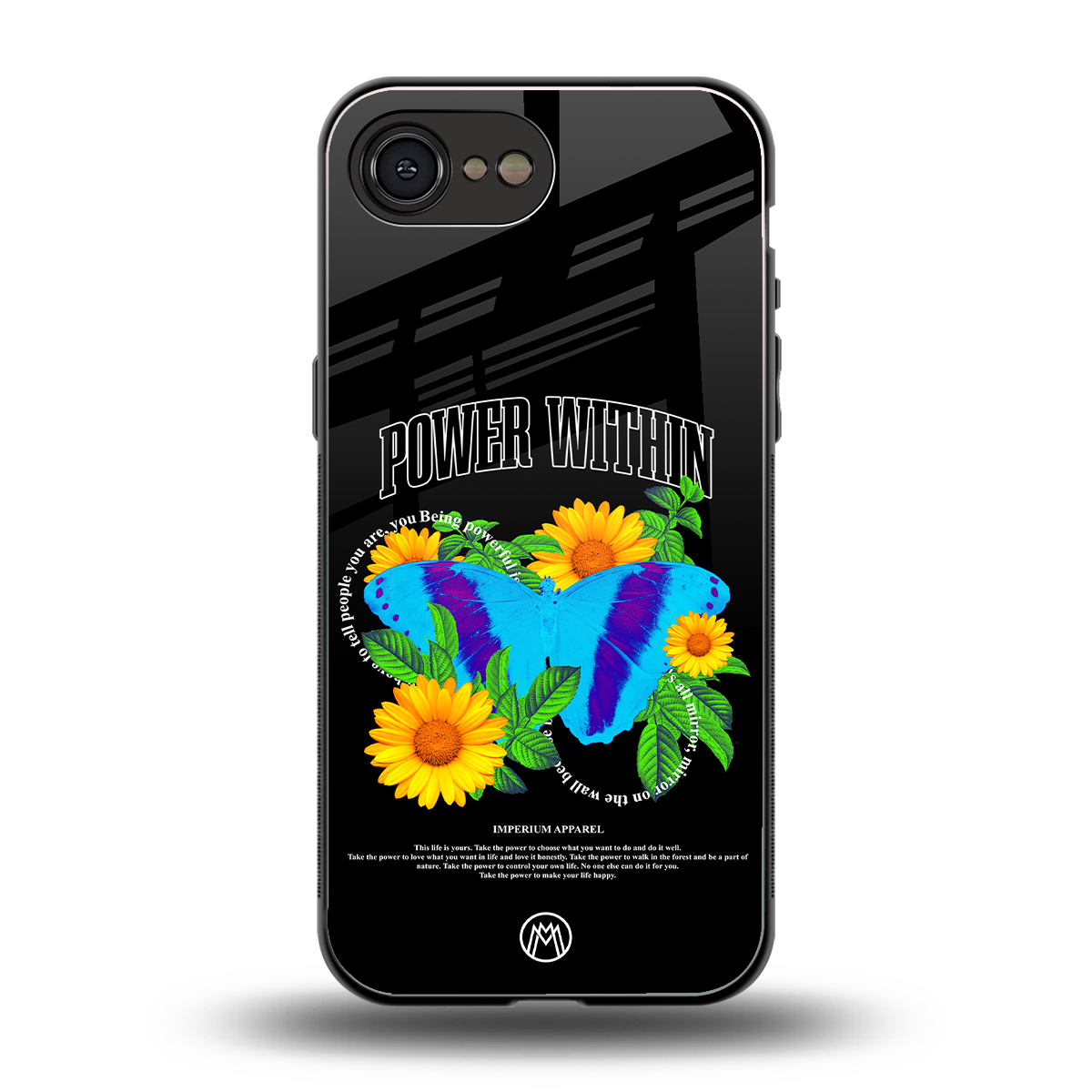 power within back phone cover | glass case for iphone 16e