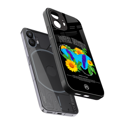 power within back phone cover | glass case for nothing phone 2