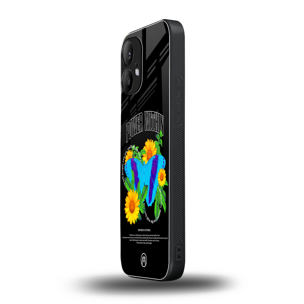 power within back phone cover | glass case for nothing phone 2