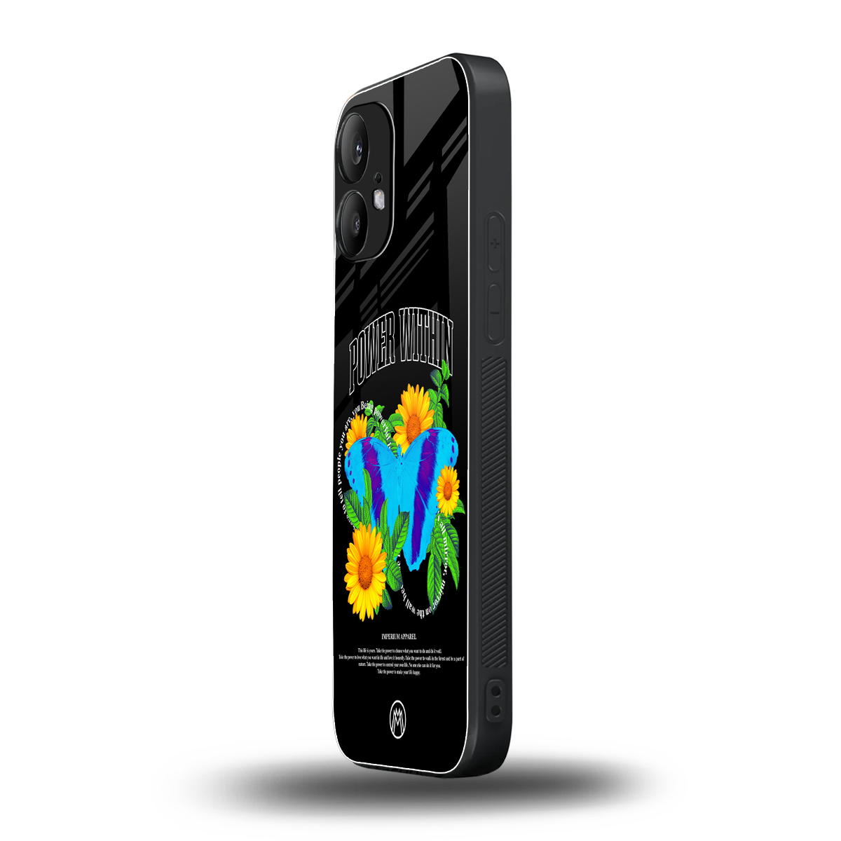 power within back phone cover | glass case for nothing phone 2