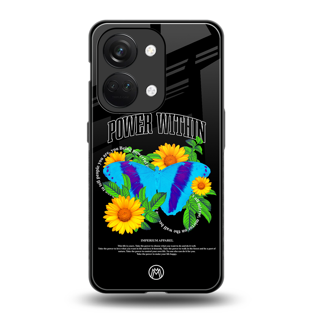 power within back phone cover | glass case for oneplus nord 3