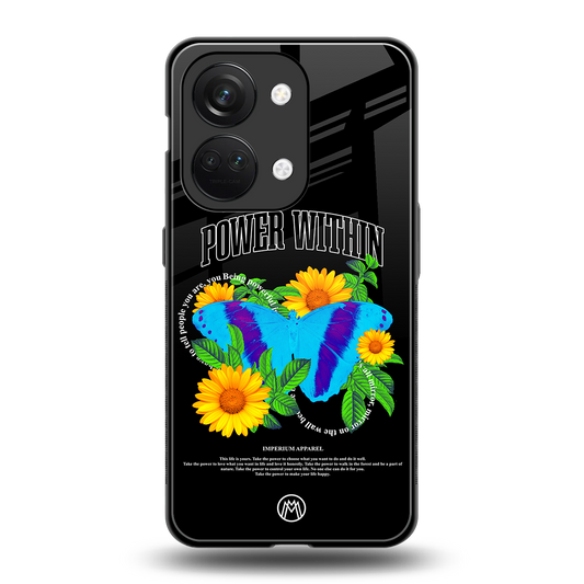 power within back phone cover | glass case for oneplus nord 3