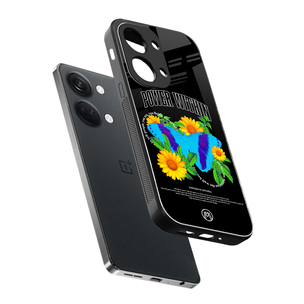 power within back phone cover | glass case for oneplus nord 3