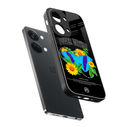 power within back phone cover | glass case for oneplus nord 3