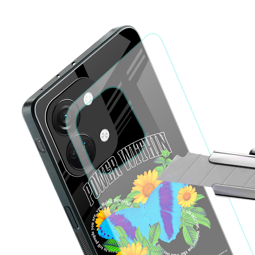 power within back phone cover | glass case for oneplus nord 3