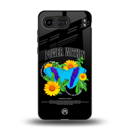 power within back phone cover | glass case for oneplus nord 4