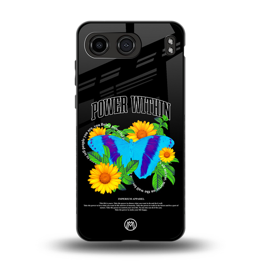 power within back phone cover | glass case for oneplus nord 4