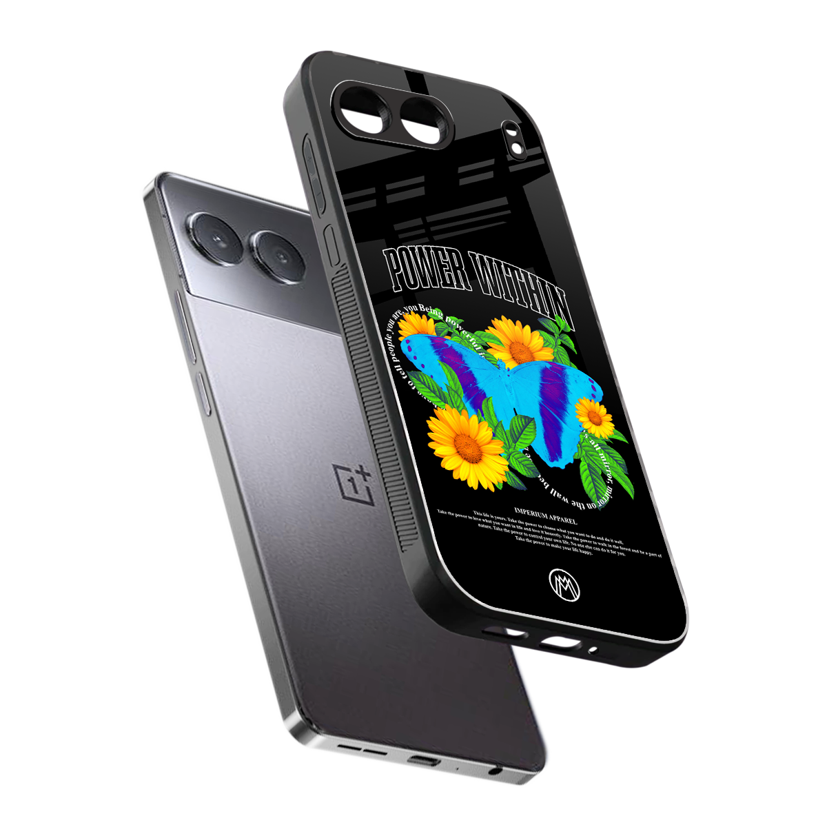 power within back phone cover | glass case for oneplus nord 4