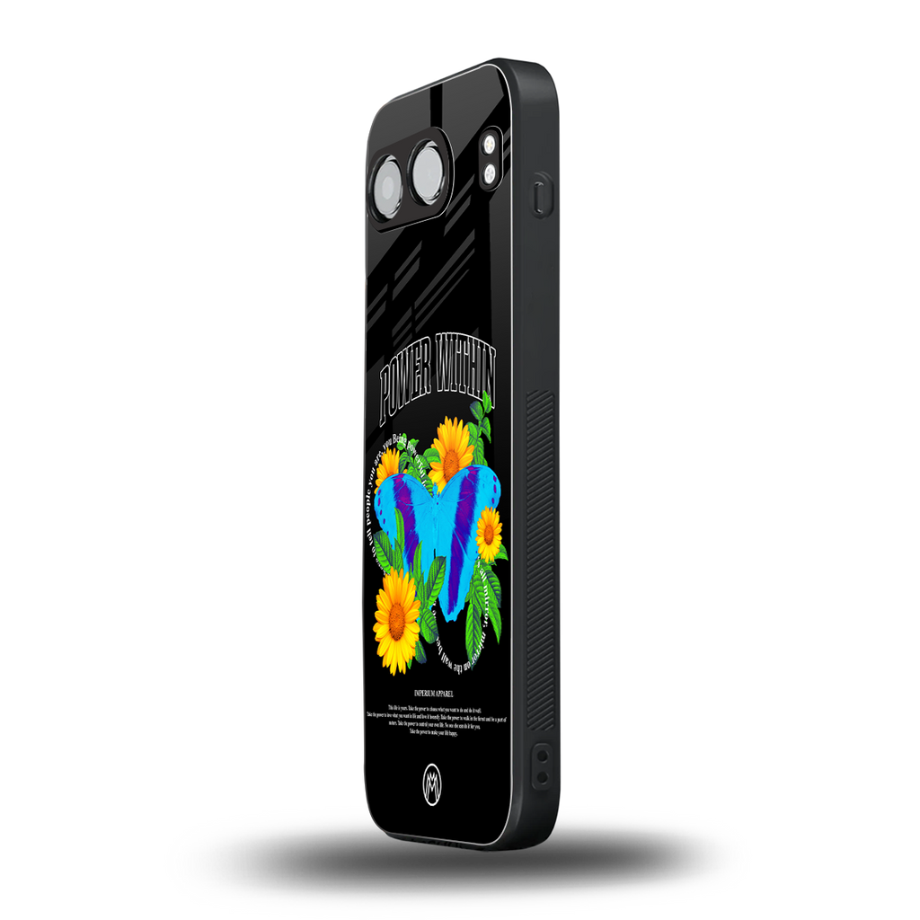 power within back phone cover | glass case for oneplus nord 4