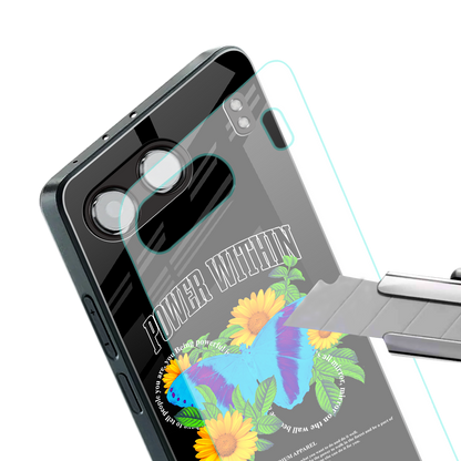 power within back phone cover | glass case for oneplus nord 4