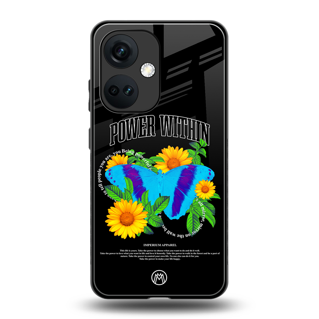 power within back phone cover | glass case for oneplus nord ce 3