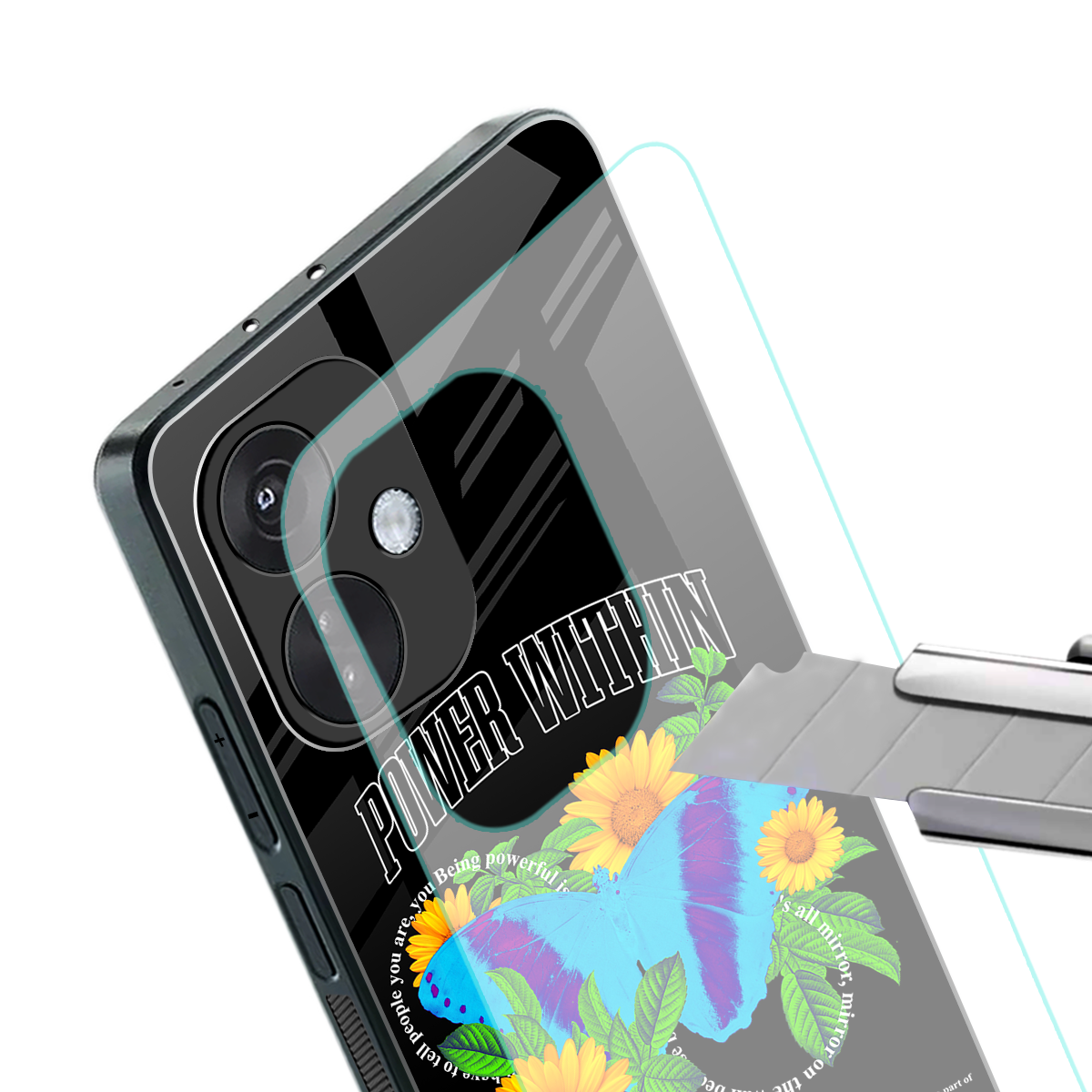 power within back phone cover | glass case for oneplus nord ce 3