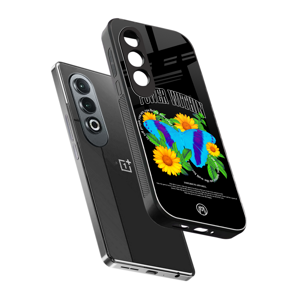 power within back phone cover | glass case for oneplus nord ce 4