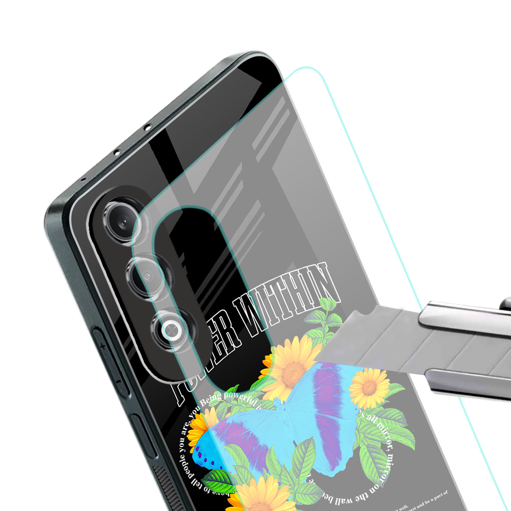 power within back phone cover | glass case for oneplus nord ce 4