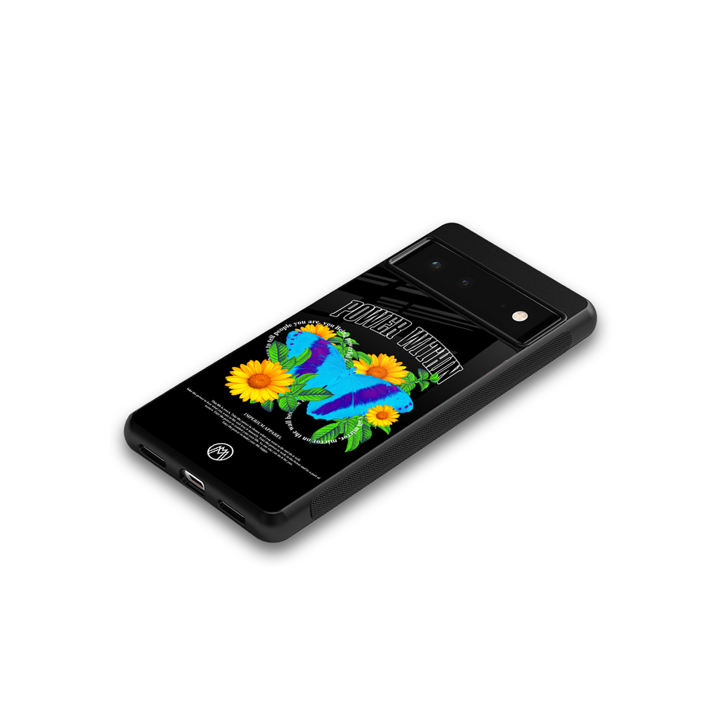power within back phone cover | glass case for Google Pixel 6A