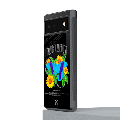 power within back phone cover | glass case for Google Pixel 6A