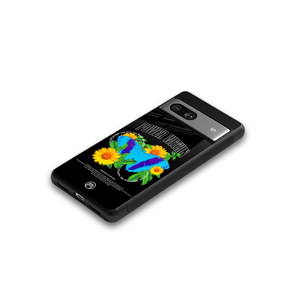 power within back phone cover | glass case for Google Pixel 7