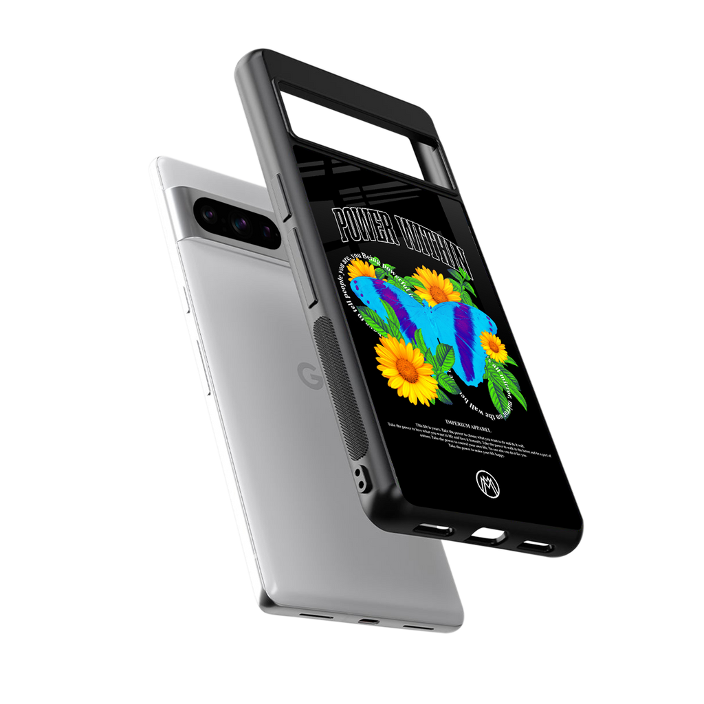 power within back phone cover | glass case for google pixel 8 pro