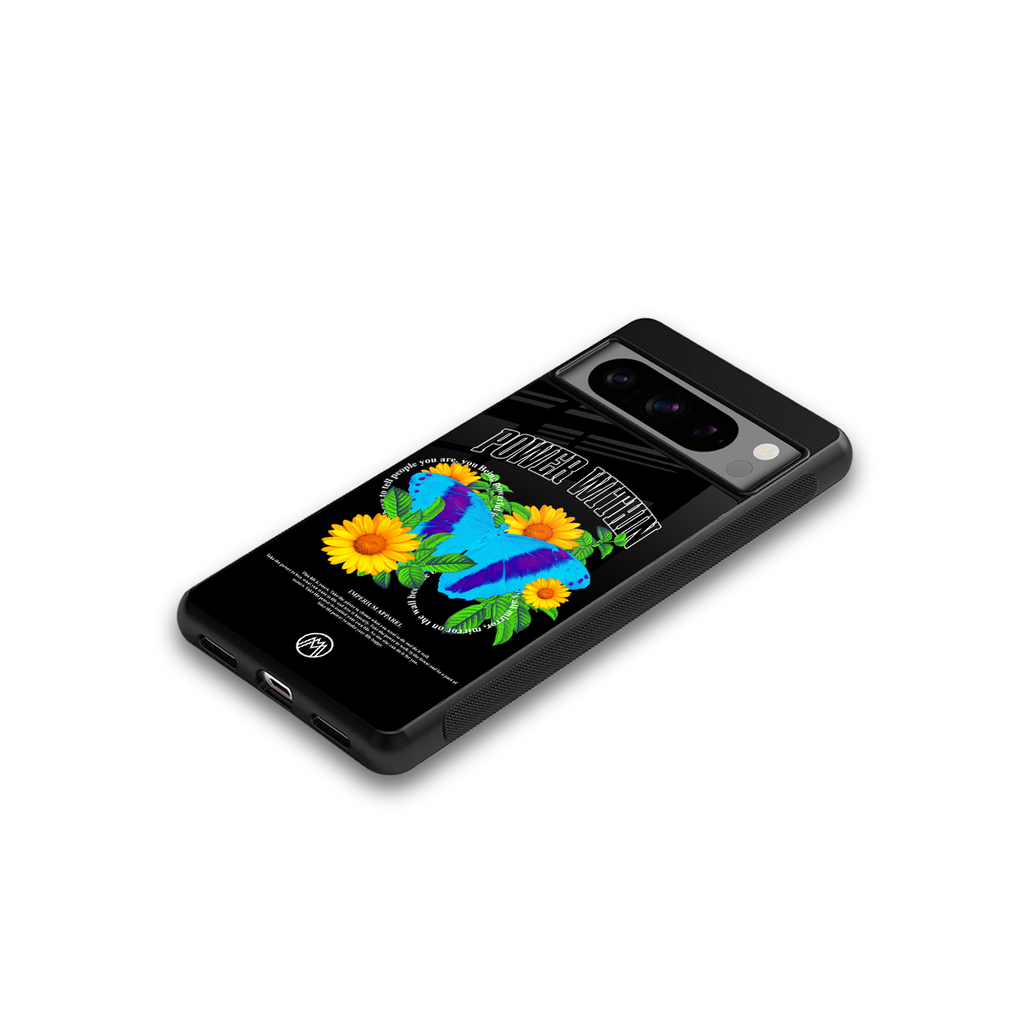 power within back phone cover | glass case for google pixel 8 pro