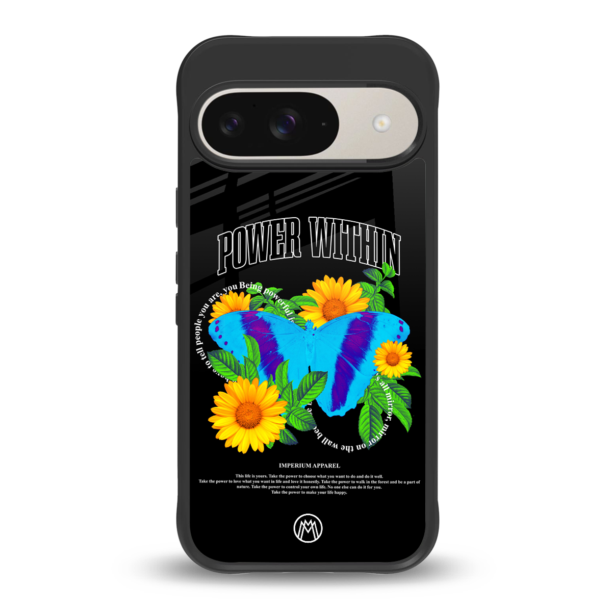 power within back phone cover | glass case for google pixel 9