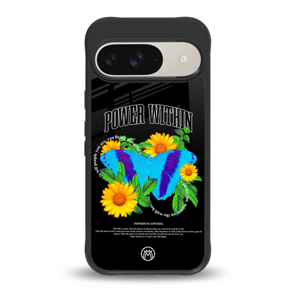 power within back phone cover | glass case for google pixel 9
