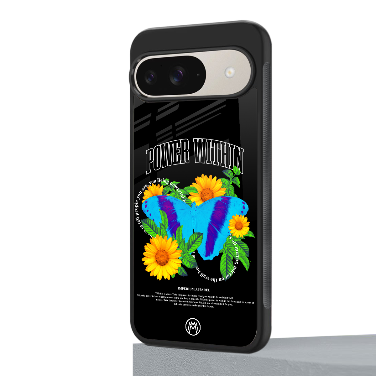 power within back phone cover | glass case for google pixel 9