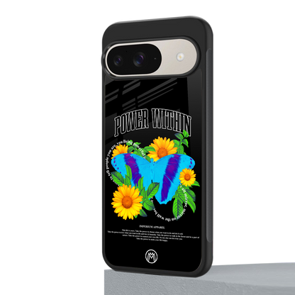 power within back phone cover | glass case for google pixel 9