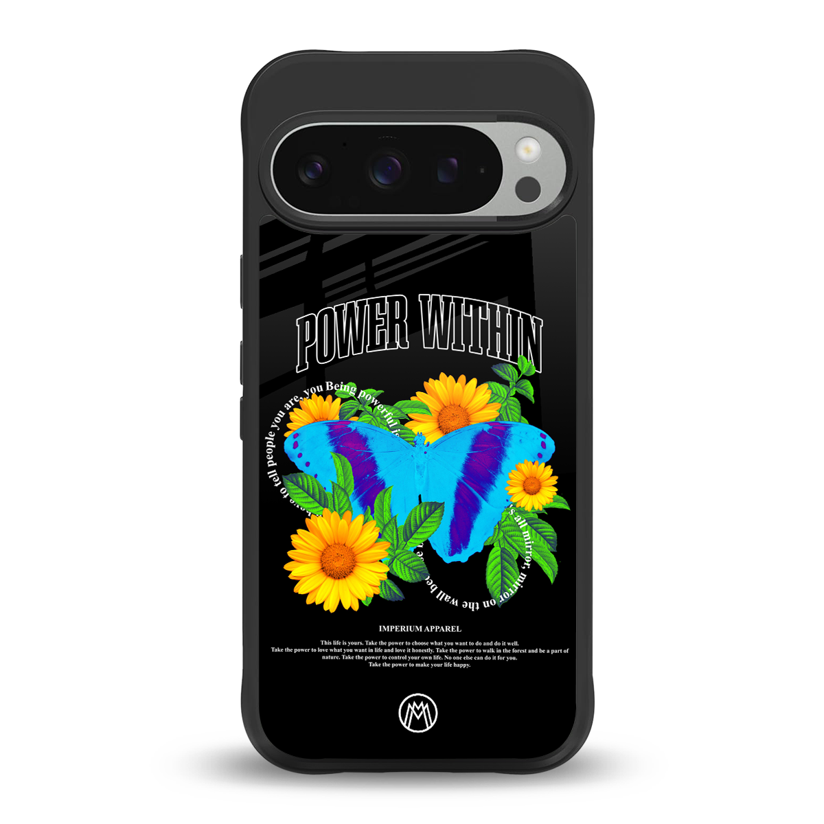 power within back phone cover | glass case for google pixel 9 pro xl