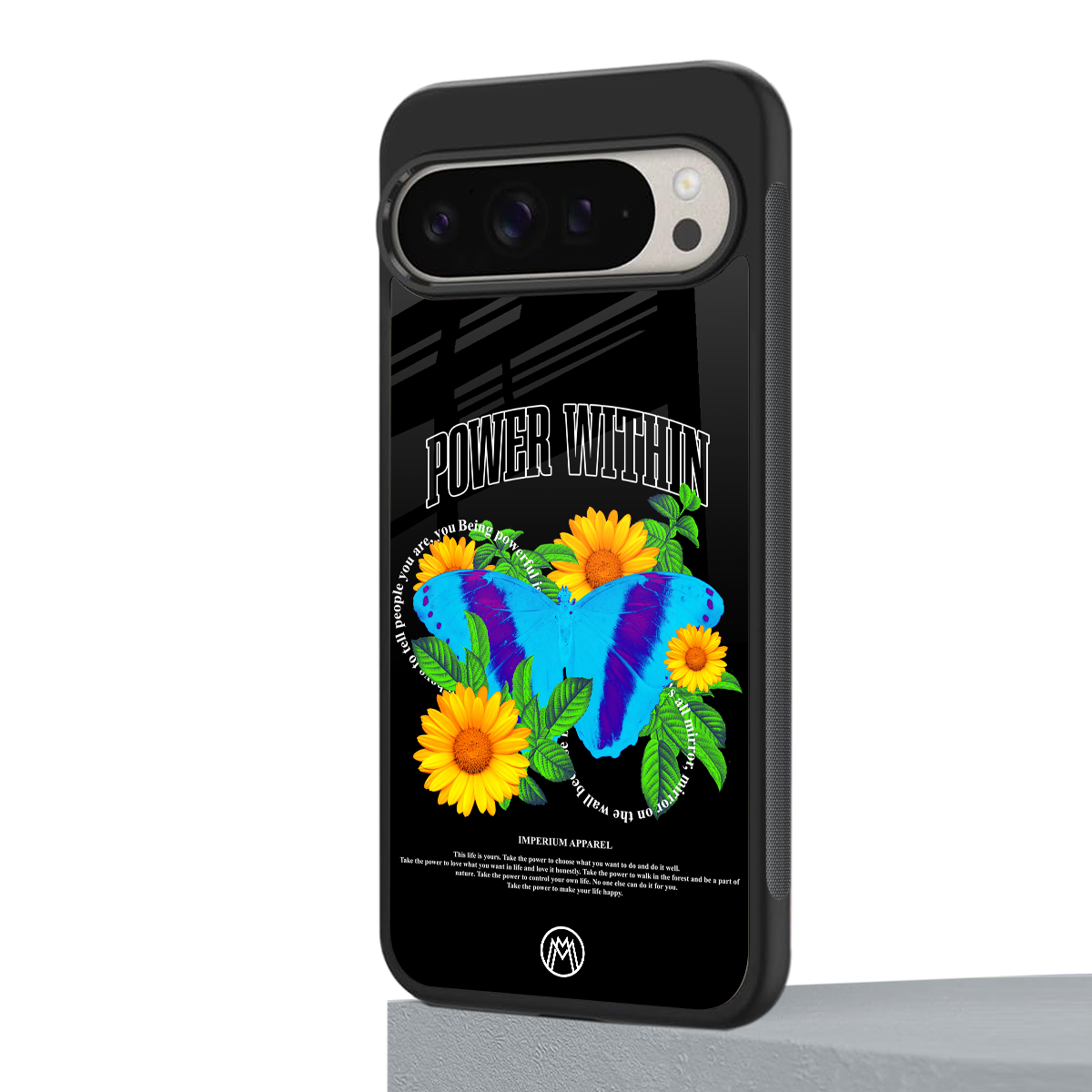 power within back phone cover | glass case for google pixel 9 pro xl