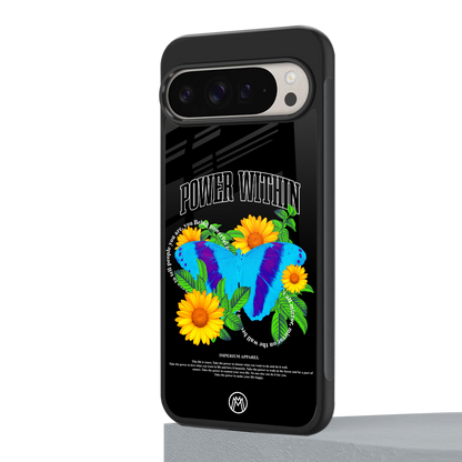 power within back phone cover | glass case for google pixel 9 pro xl