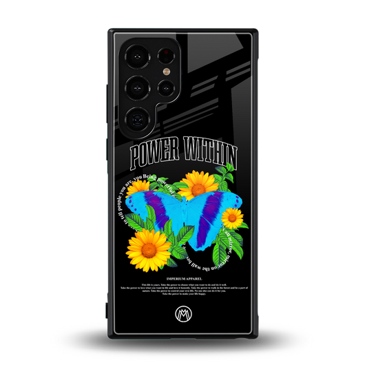 power within back phone cover | glass case for samsung galaxy s23 ultra