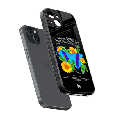 power within back phone cover | glass case for iphone 14