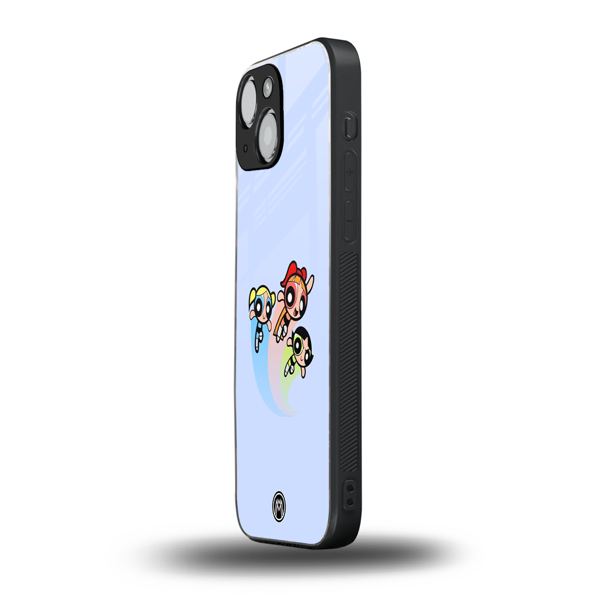 powerpuff girls cartoon back phone cover | glass case for iphone 13 mini