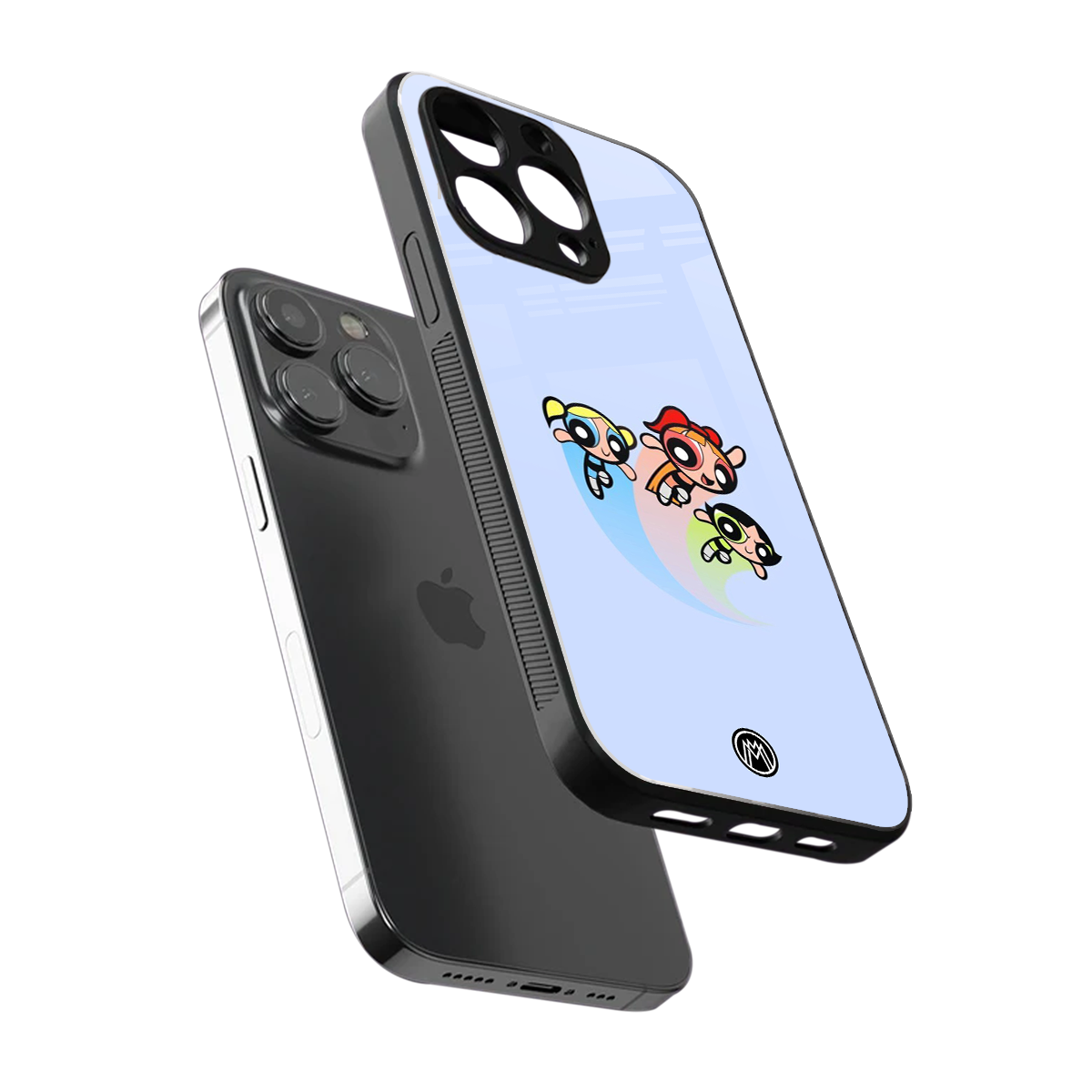 powerpuff girls cartoon back phone cover | glass case for iphone 13 pro max