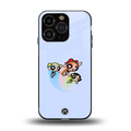powerpuff girls cartoon back phone cover | glass case for iphone 13 pro