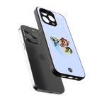 powerpuff girls cartoon back phone cover | glass case for iphone 13 pro
