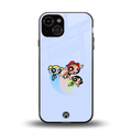 powerpuff girls cartoon back phone cover | glass case for iphone 13