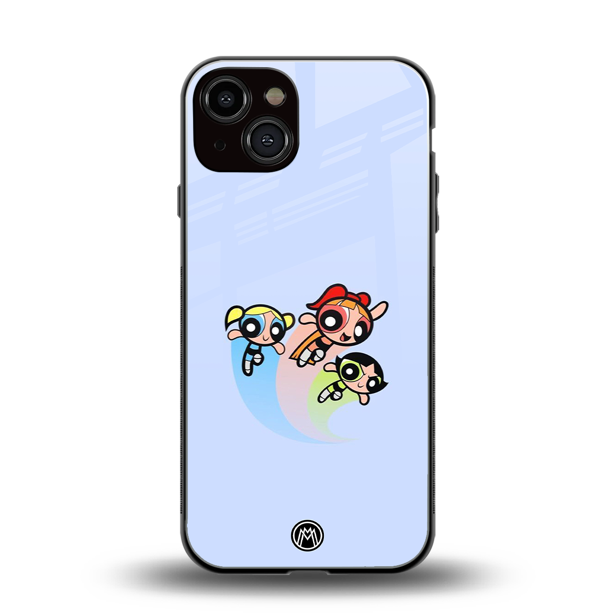 powerpuff girls cartoon back phone cover | glass case for iphone 13