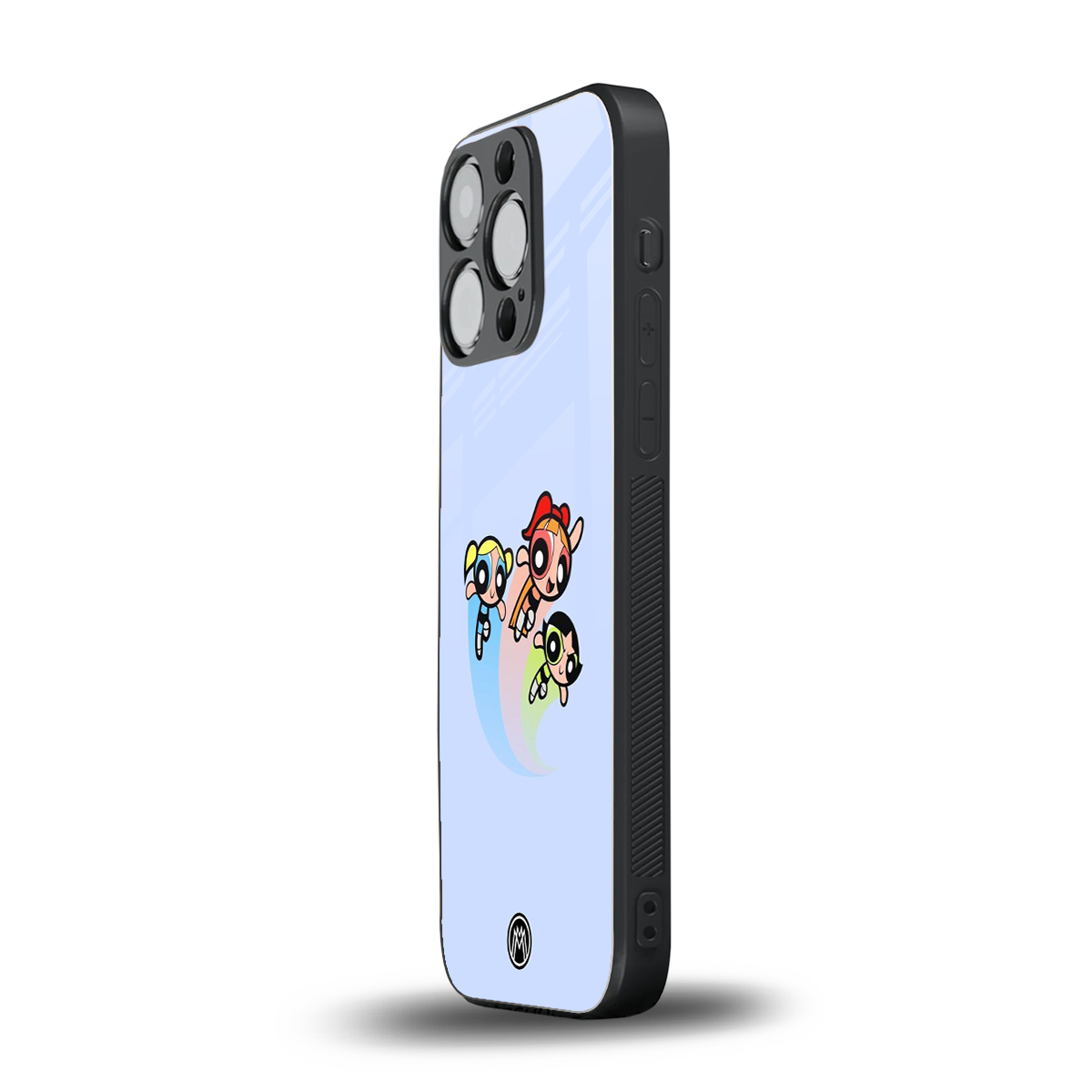 powerpuff girls cartoon back phone cover | glass case for iphone 15 pro