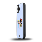 powerpuff girls cartoon back phone cover | glass case for iphone 16 plus